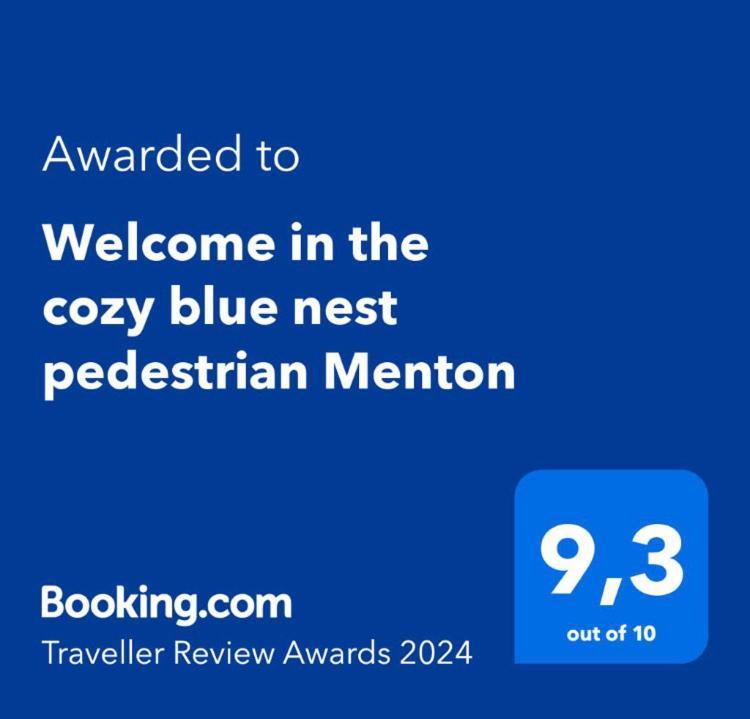 Welcome In The Cozy Blue Nest Pedestrian Μεντόν Εξωτερικό φωτογραφία